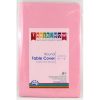 round table cover pink