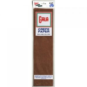 gala crepe paper dark brown