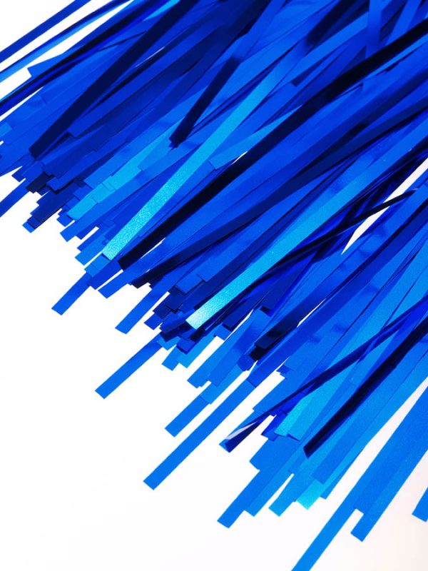 blue door curtain