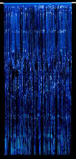 blue foil fringe