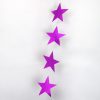 star garland cerise