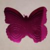cardboard cutout butterfly cerise