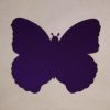 cardboard cutout butterfly purple