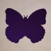 cardboard cutout butterfly purple