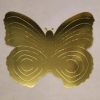 cardboard cutout butterfly gold