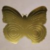 cardboard cutout butterfly gold