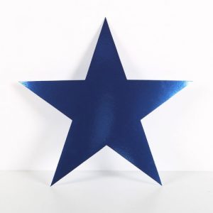 Cardboard Cutout Star Blue