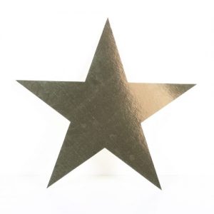 Cardboard Cutout Star Gold