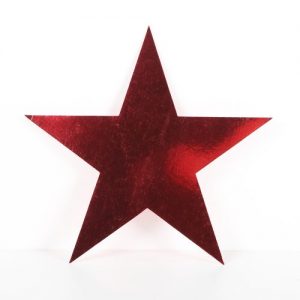 Cardboard Cutout Star red