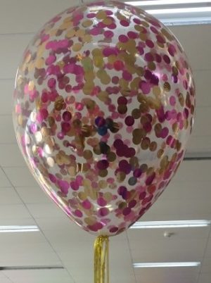 confetti filled helium balloon 40cm