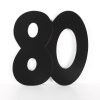 Cardboard Cutout Number 80 black