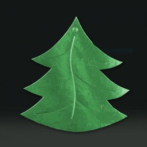 Cardboard cutout xmas tree green