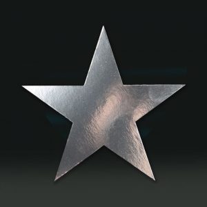 Cardboard Cutout Star silver