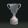 cardboard cutout trophy cup silver