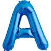A- blue foil letter balloon