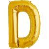 D-gold foil letter balloon