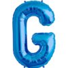 G-blue foil letter balloon