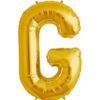 G-gold foil letter balloon