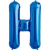 H-blue foil letter balloon