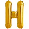 H-gold foil letter balloon