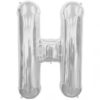 H-silver foil letter balloon