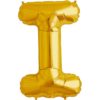 I-gold foil letter balloon