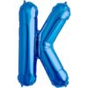 K-blue foil letter balloon