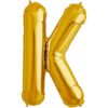 K-gold foil letter balloon