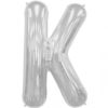 K-silver foil letter balloon