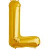L-gold foil letter balloon