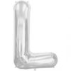 L-silver foil letter balloon