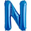N-blue foil letter balloon