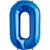 O-blue foil letter balloon