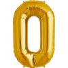 O-gold foil letter balloon