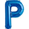 P-blue foil letter balloon