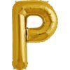 P-gold foil letter balloon