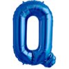 Q-blue foil letter balloon