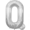 Q-silver foil letter balloon