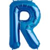 R-blue foil letter balloon