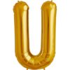U-gold foil letter balloon
