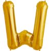 W-gold foil letter balloon