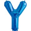 Y-blue foil letter balloon