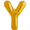 Y-gold foil letter balloon