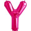 Y-magenta foil letter balloon