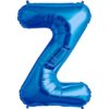 Z-blue foil letter balloon
