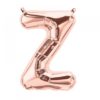 Z-rose gold foil letter balloon